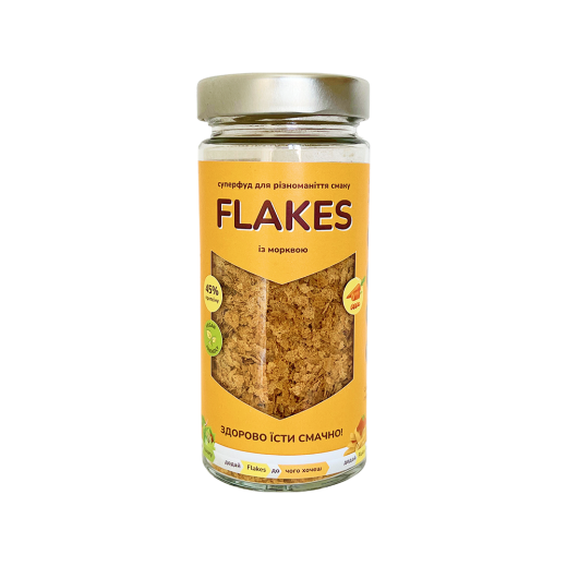 Неактивні харчові дріжджі Flakes з морквою 80 г A4410401
