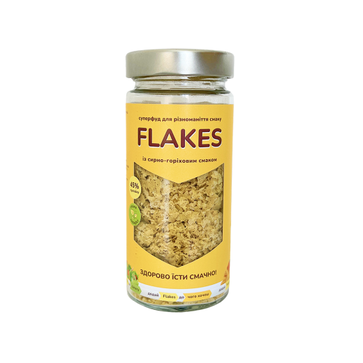 Неактивні харчові дріжджі Flakes з сирно-горіховим смаком 80 г A4410101