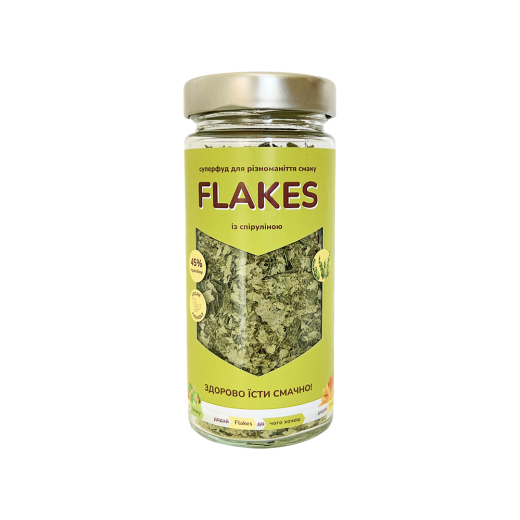 Неактивні харчові дріжджі Flakes з спіруліною 80 г A4410301