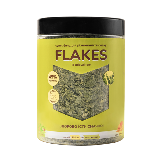 Неактивні харчові дріжджі Flakes з спіруліною 250 г A4420301